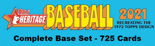 2021 Topps Heritage Baseball Complete Base Set - 725 cards