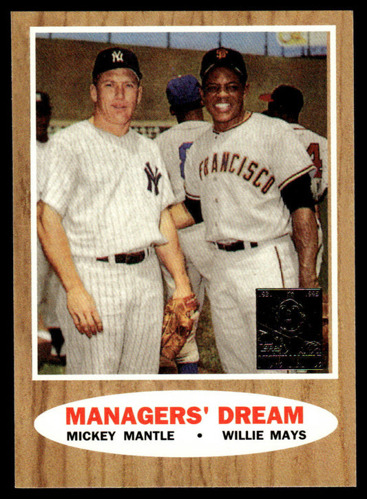 1997 Topps Baseball Mickey Mantle Reprints #33 - Managers' Dream