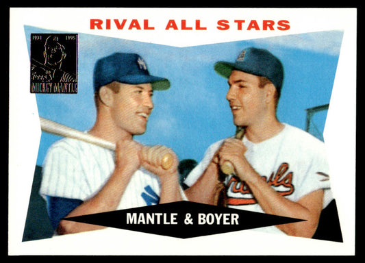 1997 Topps Baseball Mickey Mantle Reprints #28 - Rival All Stars