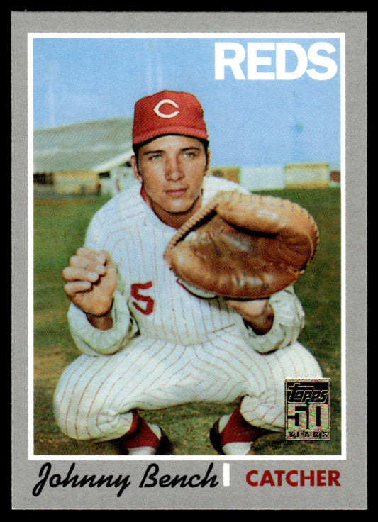 2001 Topps Baseball Through the Years Reprints #21 - Johnny Bench