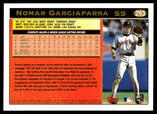 2001 Topps Baseball Through the Years Reprints #49 - Nomar Garciaparra