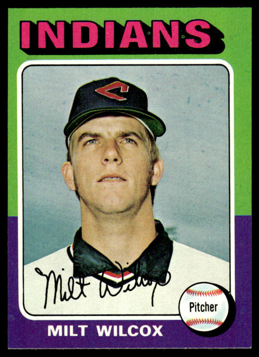 1975 Topps Baseball #14 - Milt Wilcox - NM