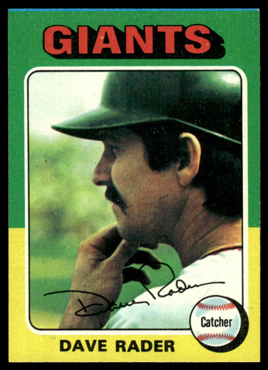 1975 Topps Baseball #31 - Dave Rader - EXMT