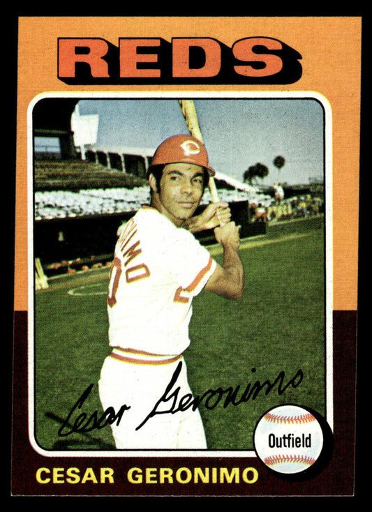 1975 Topps Baseball #41 - Cesar Geronimo - NM