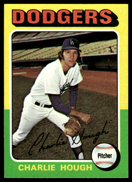 1975 Topps Baseball #71 - Charlie Hough - NM