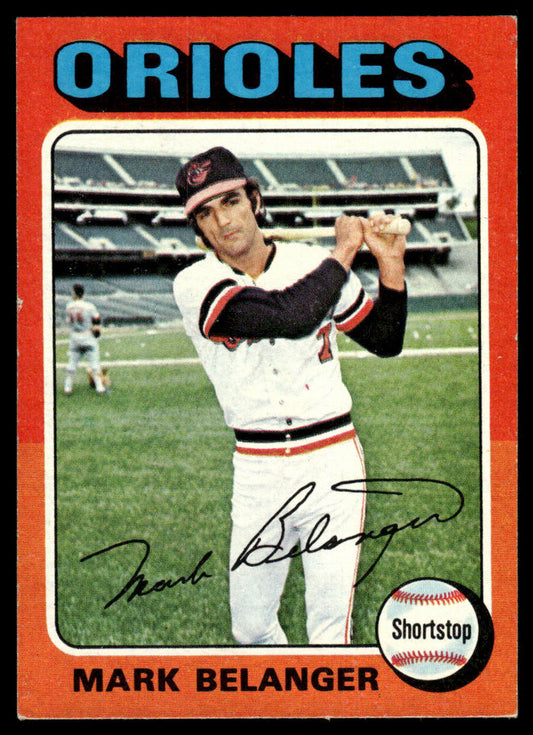 1975 Topps Baseball #74 - Mark Belanger - EXMT