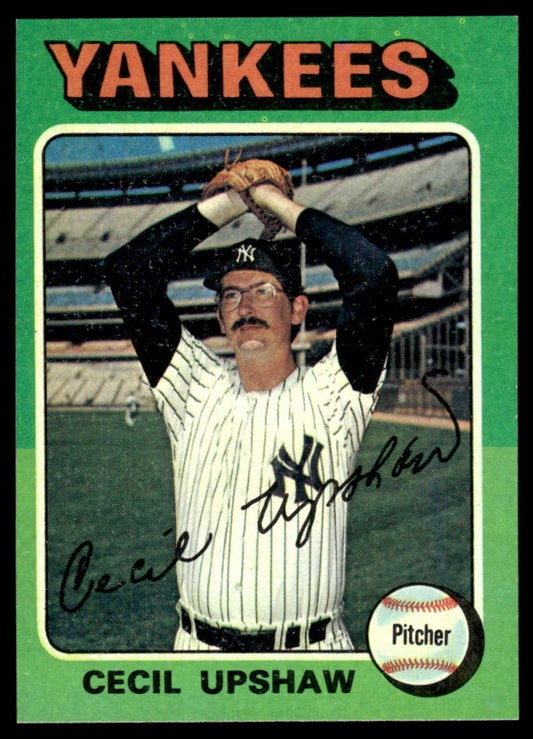 1975 Topps Baseball #92 - Cecil Upshaw - NM