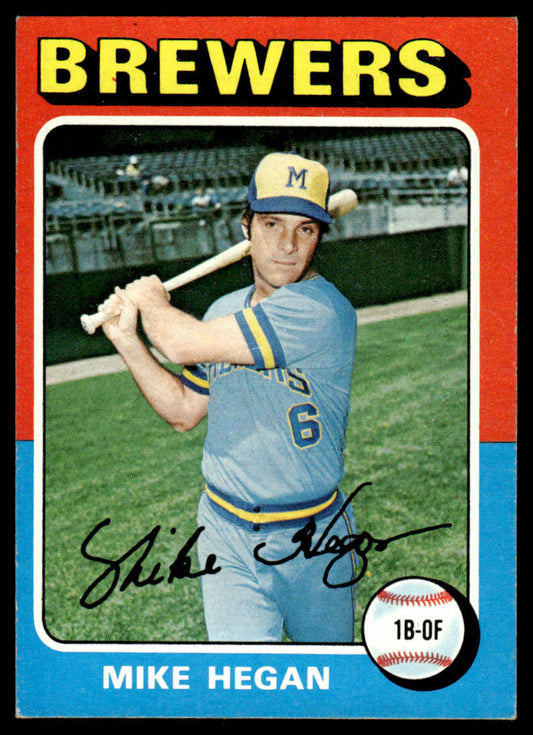 1975 Topps Baseball #99 - Mike Hegan - EXMT