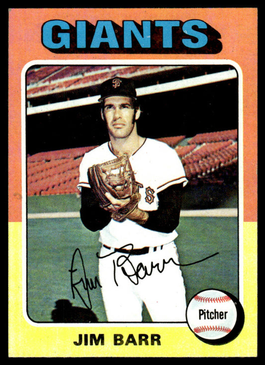 1975 Topps Baseball #107 - Jim Barr - NM