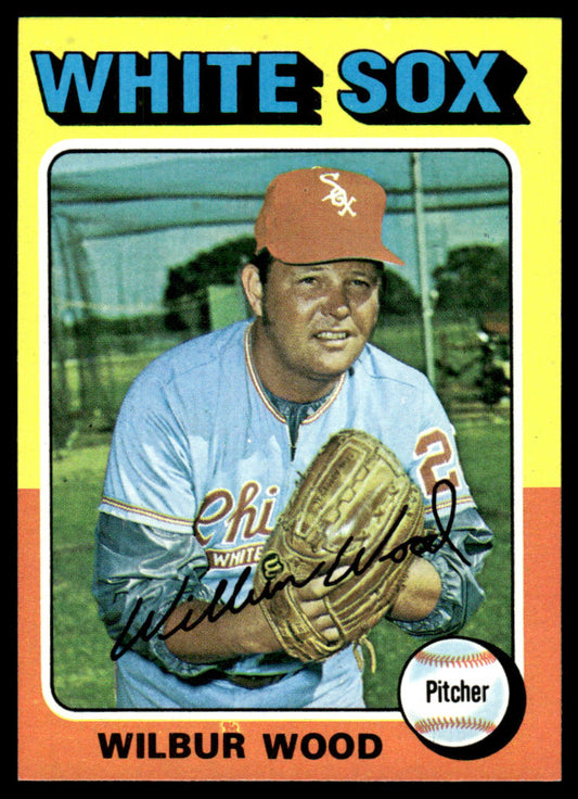 1975 Topps Baseball #110 - Wilbur Wood - NM