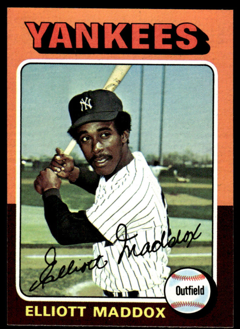1975 Topps Baseball #113 - Elliott Maddox - NM