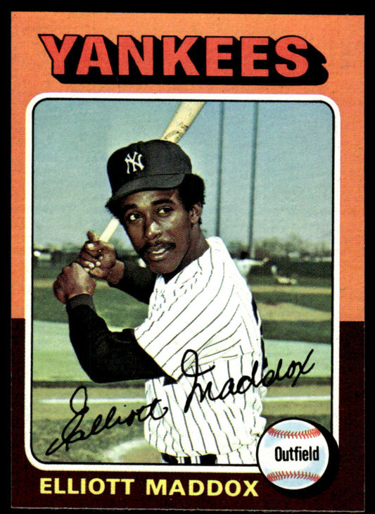 1975 Topps Baseball #113 - Elliott Maddox - NM