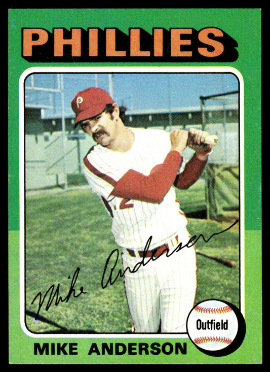 1975 Topps Baseball #118 - Mike Anderson - NM