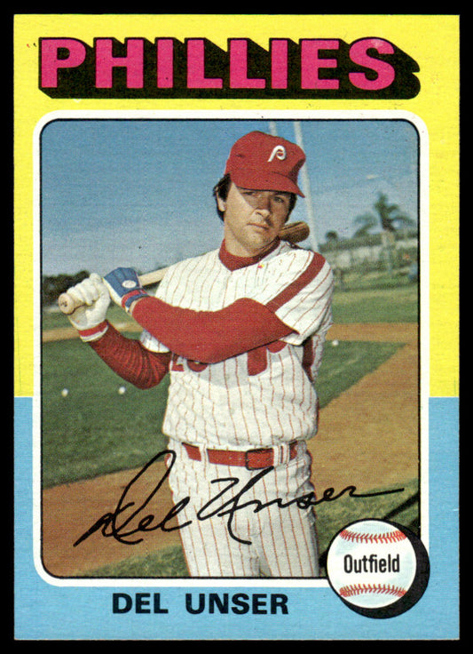 1975 Topps Baseball #138 - Del Unser - NM