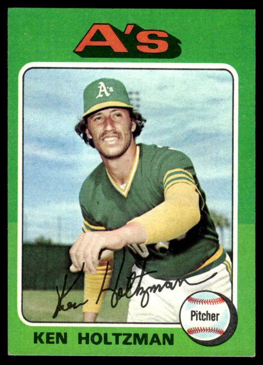 1975 Topps Baseball #145 - Ken Holtzman - NM