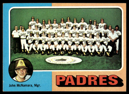 1975 Topps Baseball #146 - San Diego Padres / John McNamara - EXMT