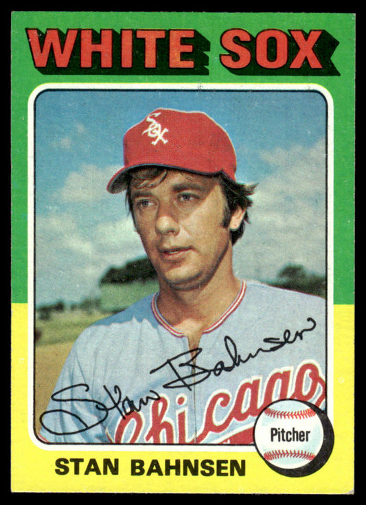1975 Topps Baseball #161 - Stan Bahnsen - NM
