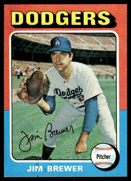 1975 Topps Baseball #163 - Jim Brewer - NM