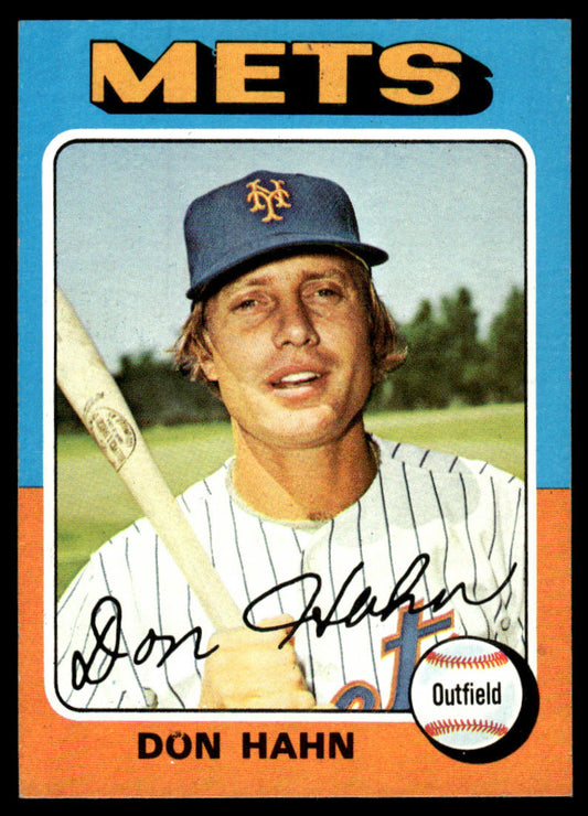 1975 Topps Baseball #182 - Don Hahn - NM