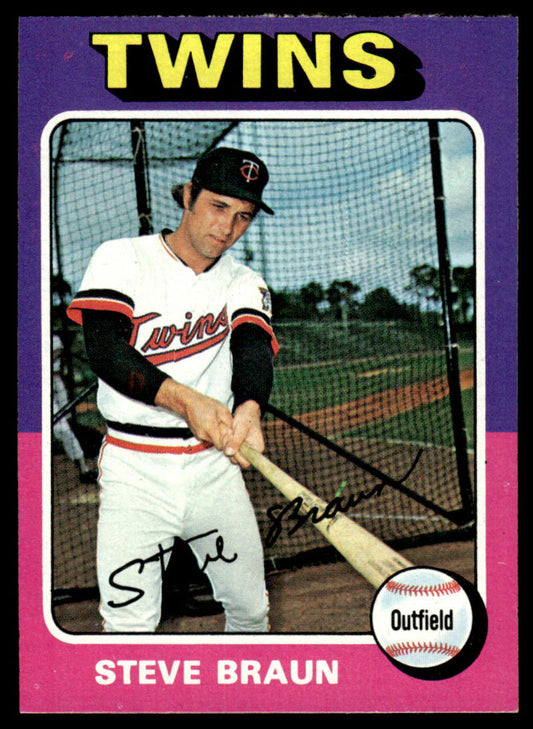 1975 Topps Baseball #273 - Steve Braun - NM
