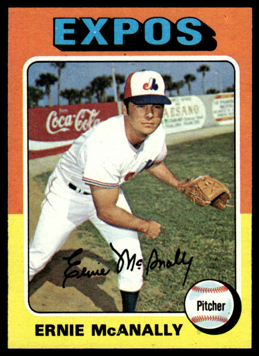 1975 Topps Baseball #318 - Ernie McAnally - NM