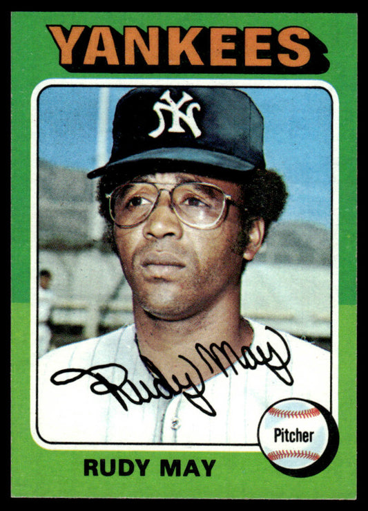 1975 Topps Baseball #321 - Rudy May - NM