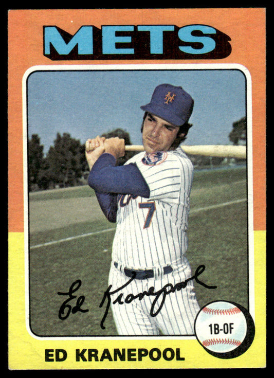 1975 Topps Baseball #324 - Ed Kranepool - NM