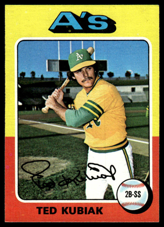 1975 Topps Baseball #329 - Ted Kubiak - NM