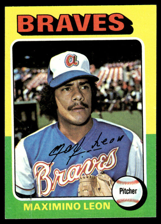 1975 Topps Baseball #442 - Maximino Leon RC - NM