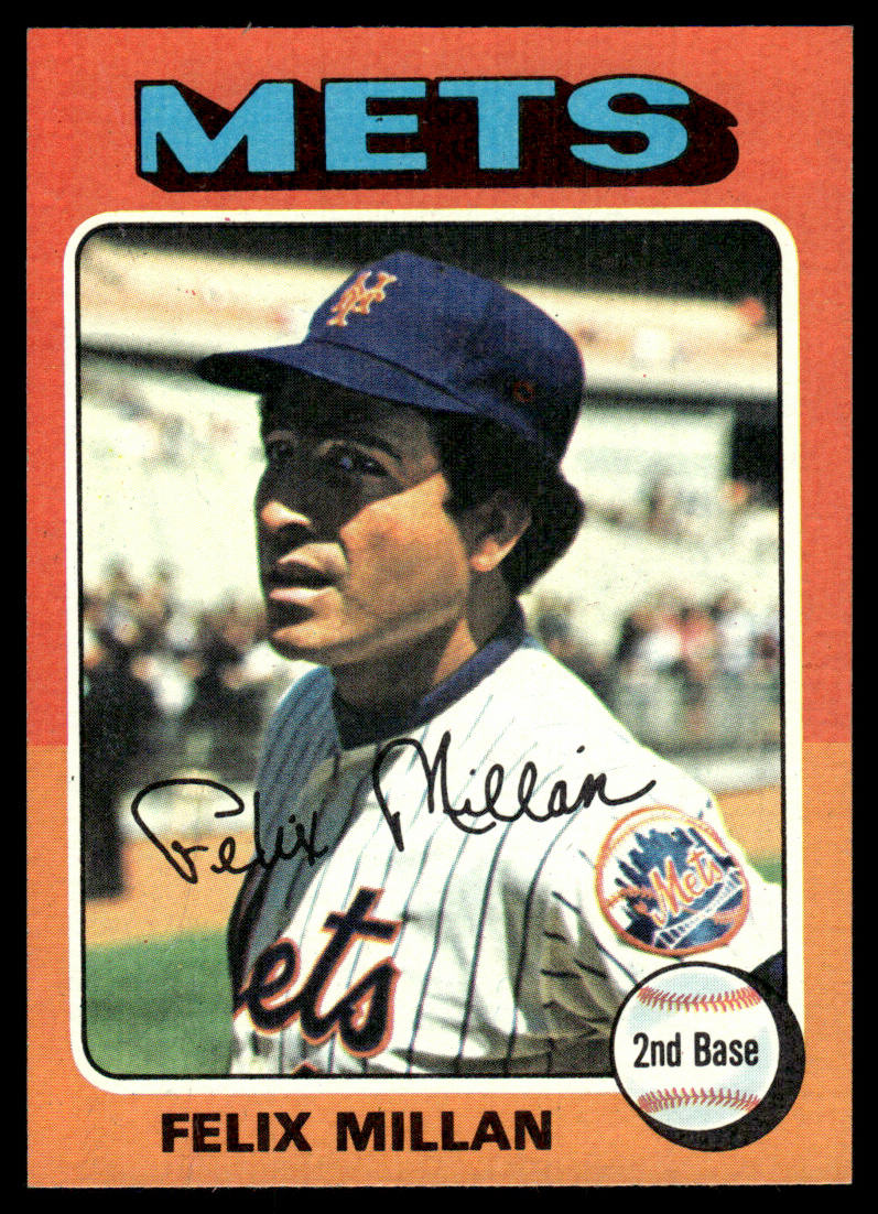 1975 Topps Baseball #445 - Felix Millan - NMMT