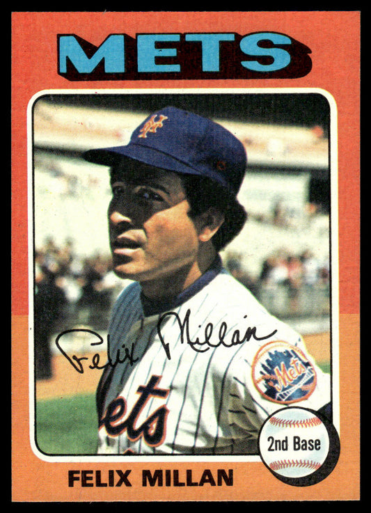 1975 Topps Baseball #445 - Felix Millan - NMMT