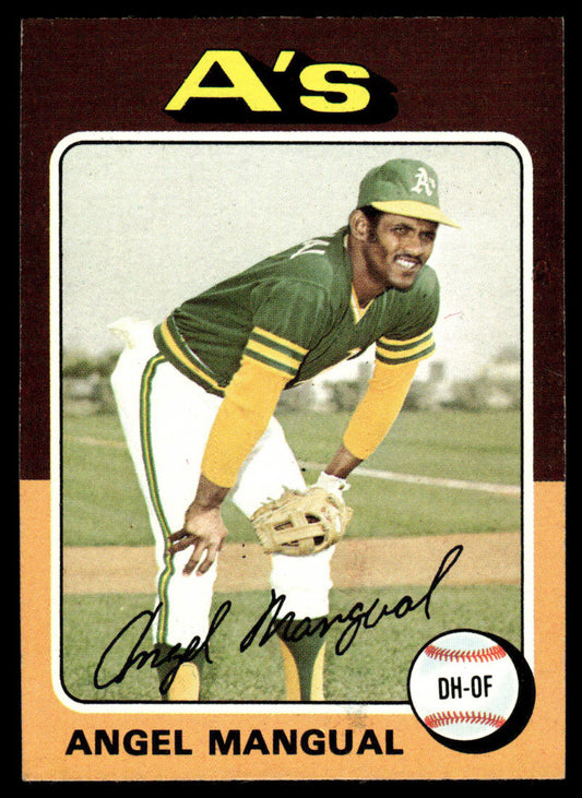 1975 Topps Baseball #452 - Angel Mangual - NM
