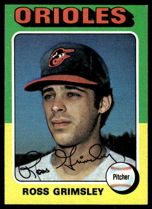 1975 Topps Baseball #458 - Ross Grimsley - EXMT