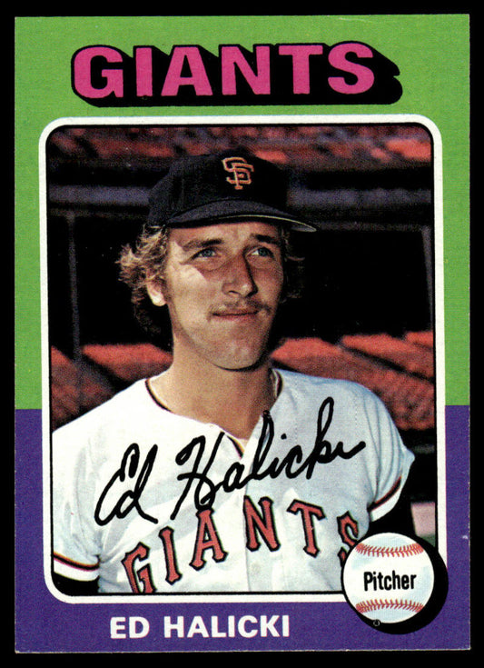 1975 Topps Baseball #467 - Ed Halicki RC - NM