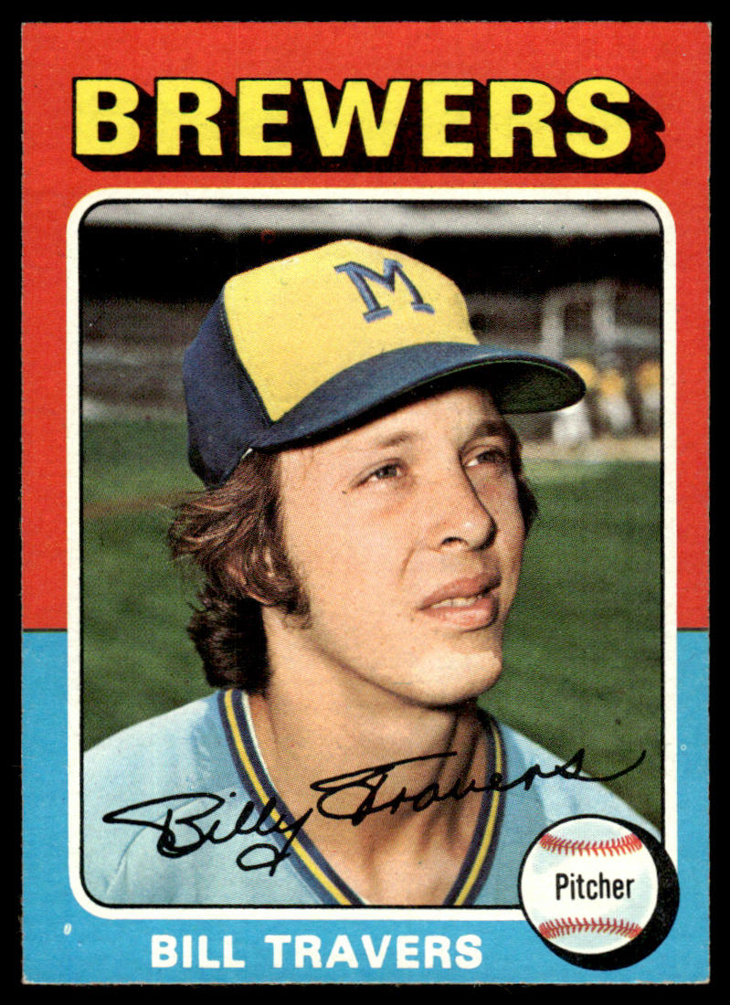1975 Topps Baseball #488 - Bill Travers RC - NM
