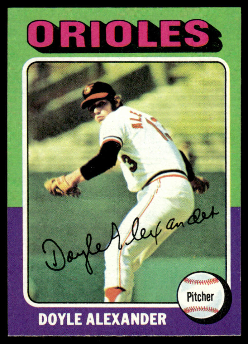 1975 Topps Baseball #491 - Doyle Alexander - NM