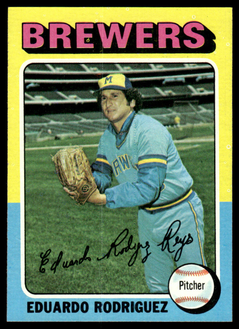 1975 Topps Baseball #582 - Eduardo Rodriguez - NMMT