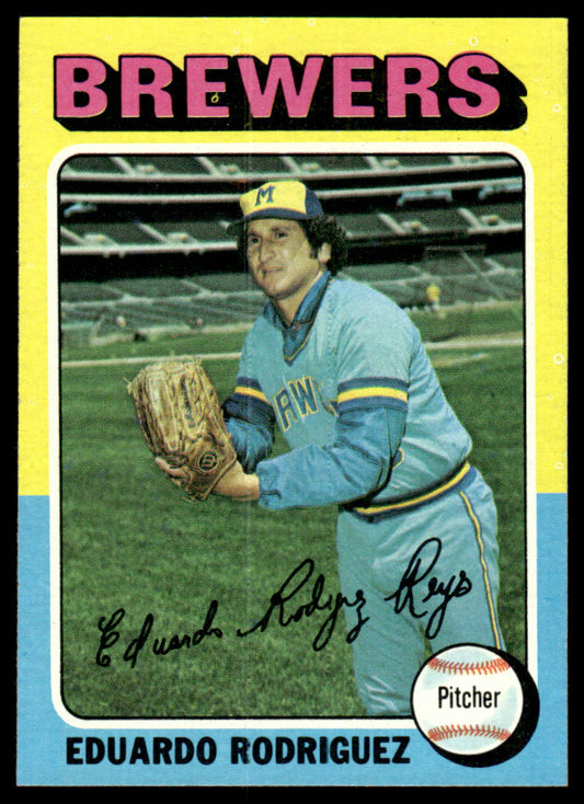 1975 Topps Baseball #582 - Eduardo Rodriguez - NMMT