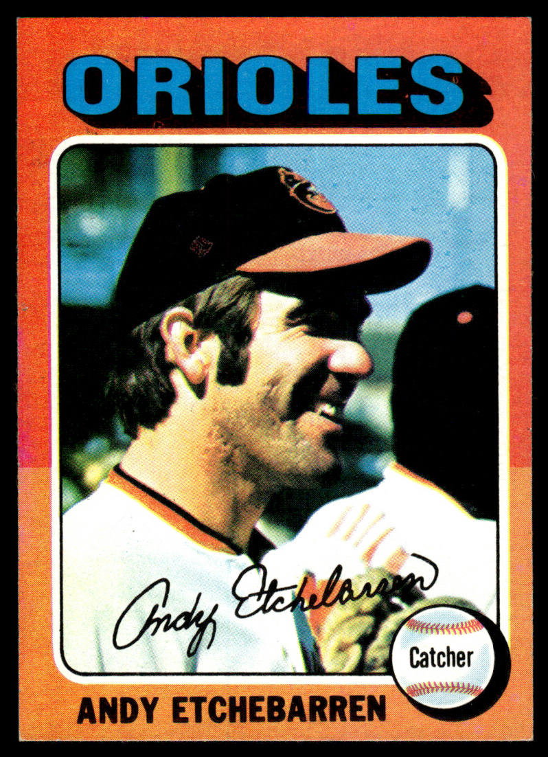 1975 Topps Baseball #583 - Andy Etchebarren - NM