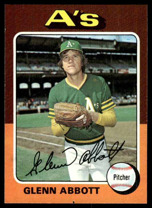 1975 Topps Baseball #591 - Glenn Abbott - NM