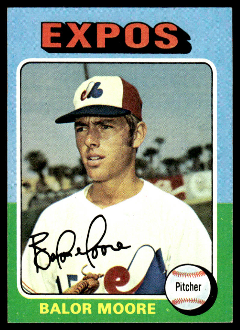 1975 Topps Baseball #592 - Balor Moore - NM