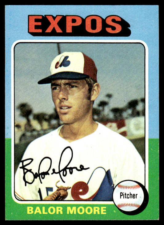1975 Topps Baseball #592 - Balor Moore - NM