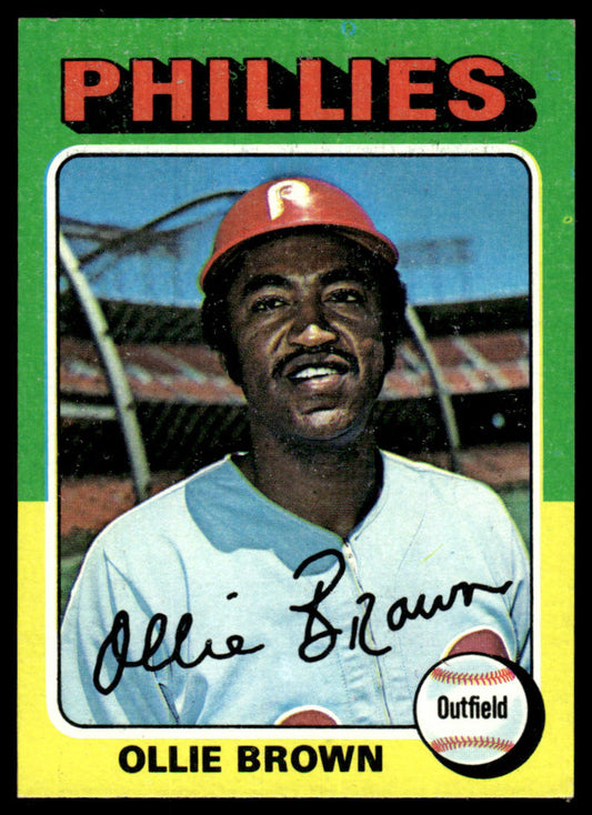 1975 Topps Baseball #596 - Ollie Brown - NM