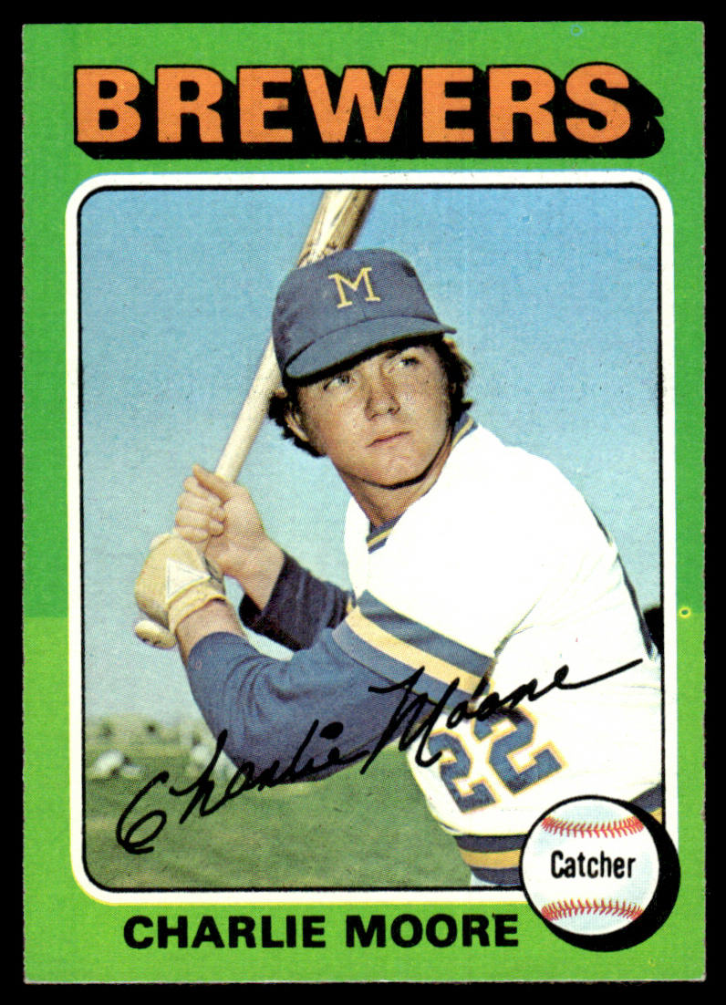 1975 Topps Baseball #636 - Charlie Moore - NM