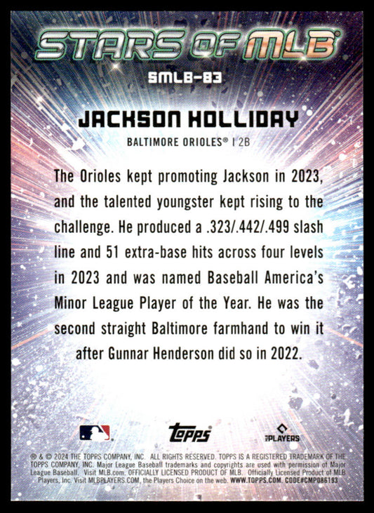 2024 Topps Update Baseball #SMLB-83 - Jackson Holliday