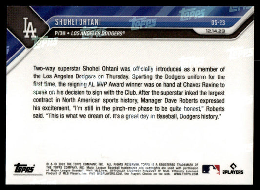 2023-24 Topps Now Off-Season Baseball #OS-23 - Shohei Ohtani
