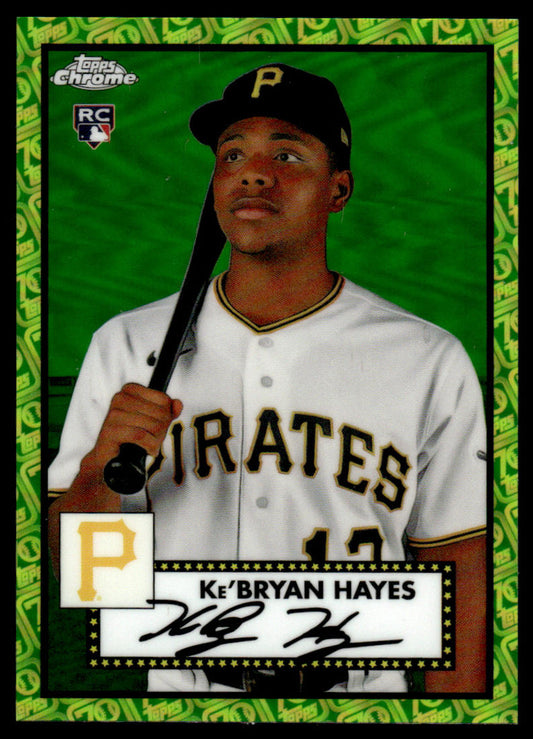 2022 Topps Chrome Platinum White/Green Refractor #309 - Ke'Bryan Hayes