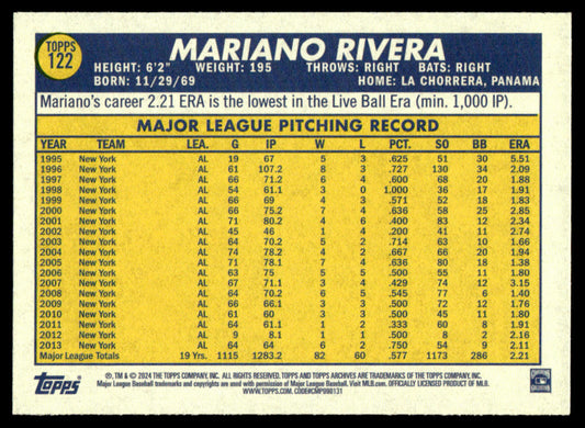 2024 Topps Archives Baseball #122 - Mariano Rivera