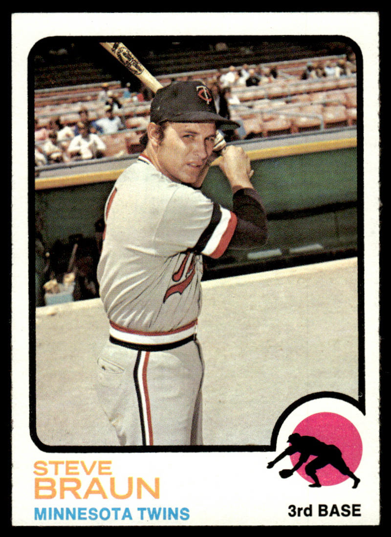 1973 Topps Baseball #16 - Steve Braun - NM