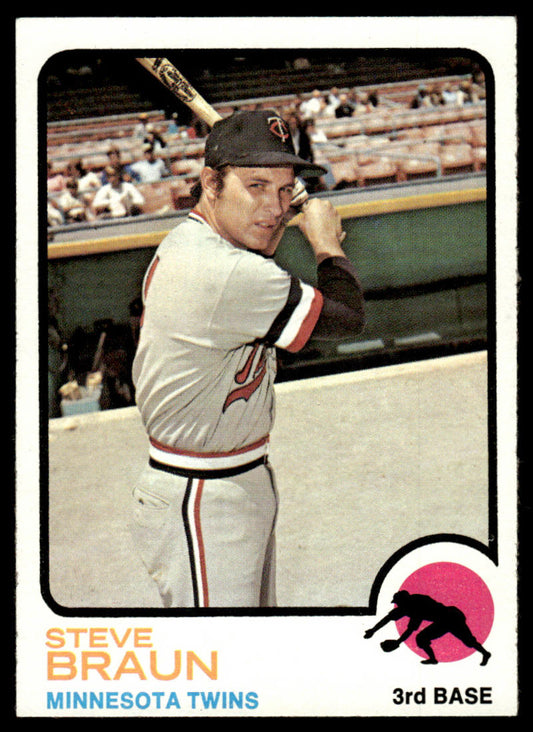 1973 Topps Baseball #16 - Steve Braun - NM